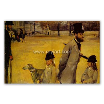 China Environmental Materials Place de la Concorde Canvas Painting by Edgar Degas for sale