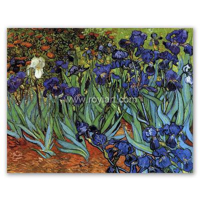 China Environmental Materials Iris Art Painting By Vincent Willem Van Gogh for sale