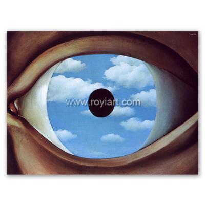 China Environmental Materials Artist Rene Magritte Belgian Painting Of False Mirror for sale