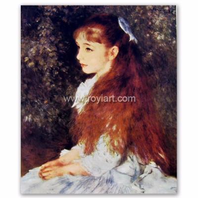 China The Handmade Reproduction Portrait of Mademoiselle Irene from Museum Environmental Quality Materials Oil Painting Cahen des Danvers by Pierre Auguste Renoir for sale