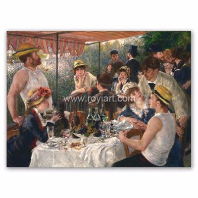 China Handmade Museum Environmental Quality Materials Oil Painting Reproduction, Luncheon of Boating Party by Pierre Auguste Renoir for sale