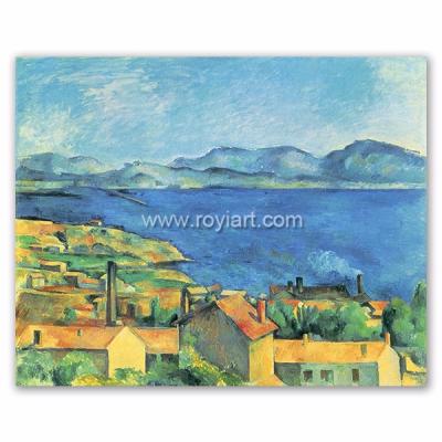 China Environmental Materials Paul cezanne reproduction oil painting, the gulf of Marseille seen from l'estaque for sale