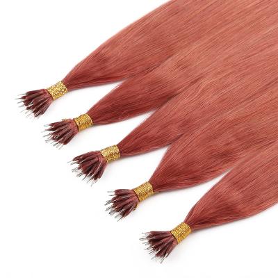 China Fasimei Highest Quality and Natural Kinky Curl and Ring Virgin Human Hair Nano Extensions for sale