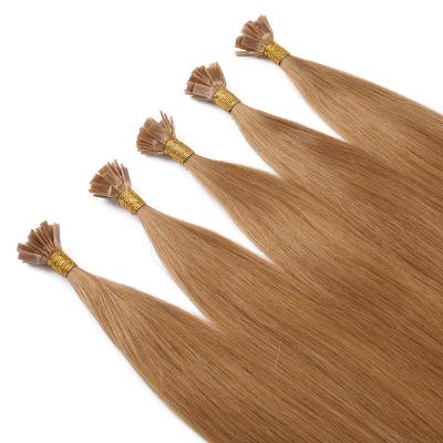 China Flat Factory Pulled 100% Human Remy Hair Extensions Curly Double Curl Tip Hair Extensions for sale