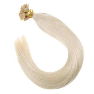 China Fasimei Factory Silky Straight Double Wave Tip Keratin Hair Extensions Pulled Flat Hair Extensions for sale