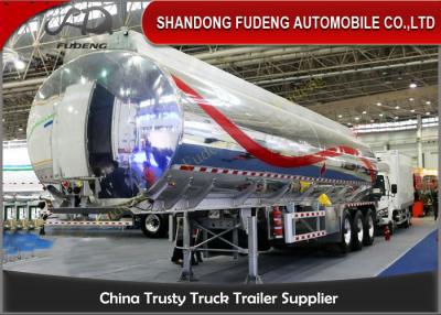 China 40cbm fuel tanker semi trailer , Stainless steel water tank semi trailer for sale