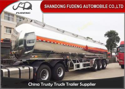 China 50 cbm 3 axle tanker fuel oil semi trailer aluminium alloy for sale for sale