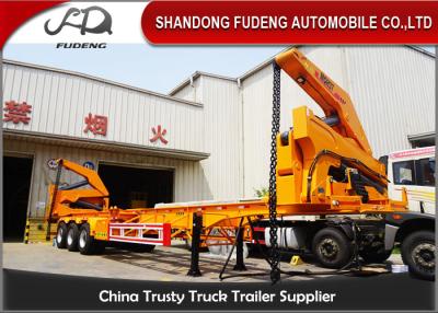 China 37000kg Aanhangwagen 40ft van de lift Zelflading Afmetings Mechanische Opschorting Te koop