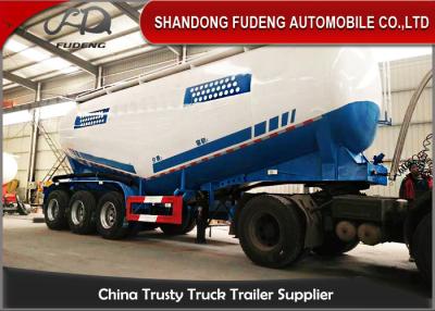 China 3 Axles 50 M3 dry unloading bulk power cement tanker truck trailer powerful tanker trailer for sale