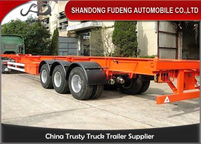 China 20ft 40ft de Aanhangwagen van Containerchassis, van de het Slotcontainer van de Kaderdraai de Semi Aanhangwagen  Te koop