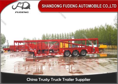 China 2 / Satz-mechanische Suspendierung des 3 Achsen-hydraulische Autotransporter-Anhänger-8 bis 24 zu verkaufen