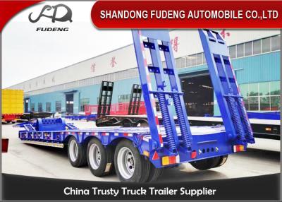 China Gooseneck semi lowbed trailer for sale 50 ton excavator transportation for sale