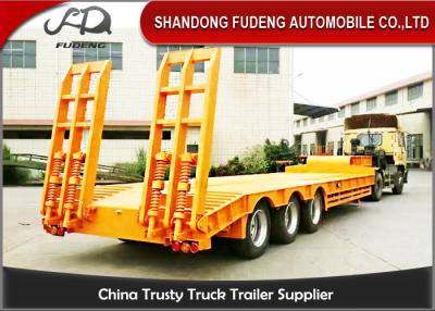 China 60T - Anhänger 80T Lowboy halb für tragende Stahlspule, Kohlenstoffstahl Lowboy-Anhänger  zu verkaufen