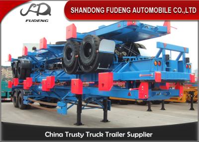 China 20ft 40ft 3 Achsen-Fahrgestelle-Behälter-Trailer mechanisch/Luft-Suspendierung zu verkaufen