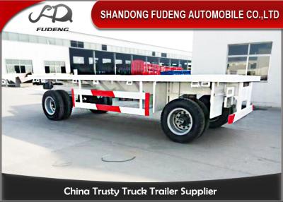 China 30 - 50 TonTowing-Zugstange-Anhänger-Flachbett/Fahrgestelle formen Achse Fuwa/BPW zu verkaufen