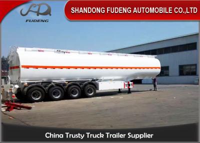 China 4 Axles Fuel Tanker Semi Trailer 60000 Liters Carbon Steel Tanker Trailer Oil Tanker Truck Trailer for sale