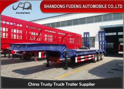 China 2 Semi Aanhangwagen van het assen de Lage Bed 20-40 Ton van het de Lentestaal van de Machinelading de Opschortings Te koop