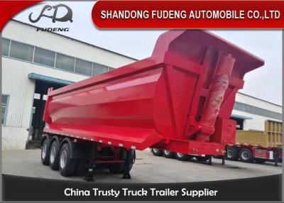 Chine 3Axles 30 tonnes de décharge semi de la remorque 25-30 de mètres cubes de transport de verseur de pierre à vendre