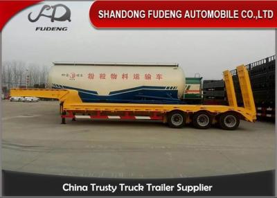 China Transportieren Sie Achse 40 des Bagger-3 niedrigen Bett-Anhänger Ft 60t halb zu verkaufen