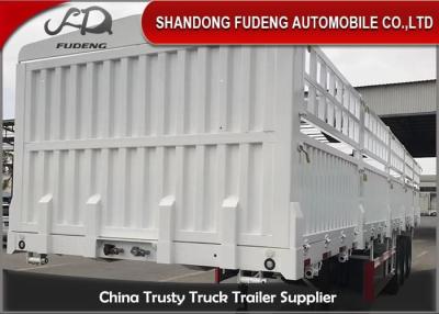 중국 Semi Mechanical Suspension Steel 3 Axles Fence Cargo Trailer 판매용