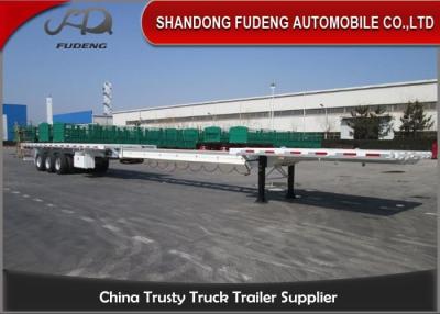 China 25 mide 3 Axle Extention Flatbed Semi Trailer para las mercancías largas en venta