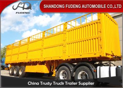 Chine Transport 12.5M de bétail remorque de Dropside de 3 axes à vendre