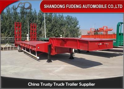 China Staal 3 As 80 Gooseneck van de Lage Bed Semi Ton Aanhangwagen Te koop