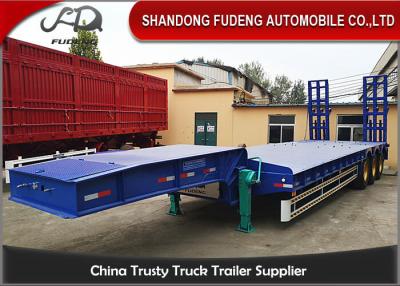 China 3 de los árboles 13M del excavador de Transport Low Bed remolque semi en venta