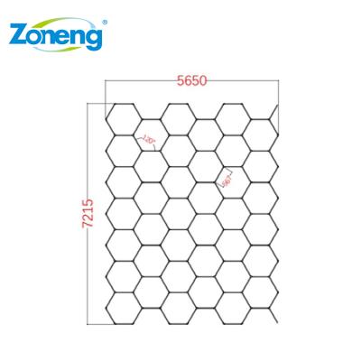 China 2021 New Professional Car Workshop Detail Light Hexagon Lighting Car Detailing for sale