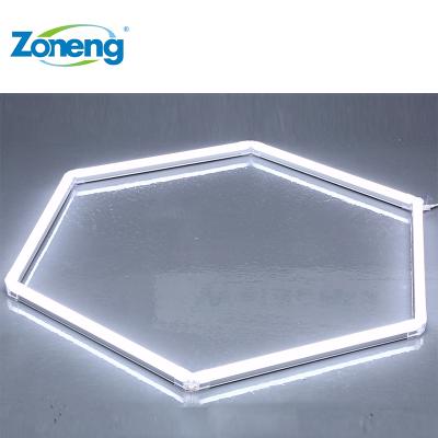 China Hot Sale Products Customizable Hexagon Led Light Ceiling Lamp For Car Shop And Mall ZT/C202 for sale