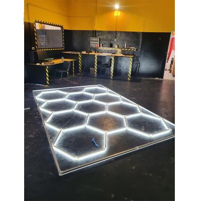 China Luxury Factory Sell Luxury Hexagonal LED Light Detailing Light for Car Showroom and Vehicle Center for sale