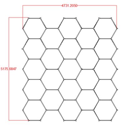 China Showroom Factory Price Led Hex 23l Hex Parking Ceiling Car Repair Shop Garage Light for sale