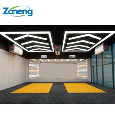 China Seamless And Easy Installation Fashion Car Showroom 80mm Wide Arrow Shape Led Tunnel Equipment Bar Beauty Garage Light Ceiling Lights for sale