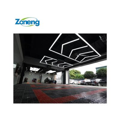 China Hot Seamless And Easy Installation Factory Sale Car Showroom 80mm Wide Arrow Shape Led Tunnel Equipment Bar Beauty Garage Light Ceiling Lights for sale