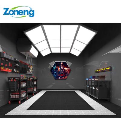 China Seamless and Easy Installation New Product Auto Repair Workshop Station Lamp Warm Ceiling Led Multi-rectangular Flat Panel Lamp for sale