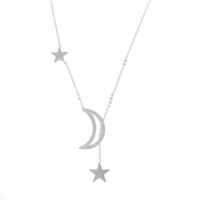 China High Quality Accessories Jewelry Moon and Star Stainless Steel Pendant Necklace on Wholesale for sale