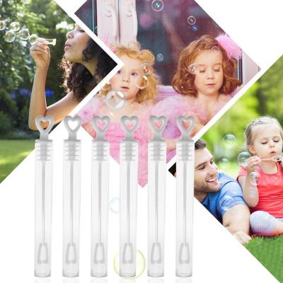 China 100pcs Plastic Empty Soap Bubble Bottles Wedding Outdoor Fun Toy Baby Shower Bubbles Maker Kids Birthday Party Decoration Bubble Toy for sale