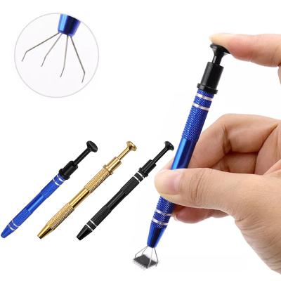 China Computer Chip Tweezers Polishing Tool Computer Tool Kit Mobile Phone Computer IC Extraction Tool Electronic Components Grabber Cotton Picker for sale