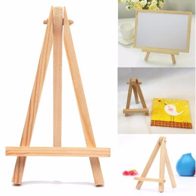 China Small Mini Easel Stands Table Card Wooden Wooden Holder Picture Display Rack for Party Wedding Decoration Home Favors for sale