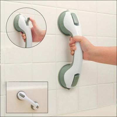 China Modern Shower Handle With Strong Sucker Handrail Handrail Grab Shower Bars For Bedroom Bath Room To Keep Balance Bathroom Accessories for sale