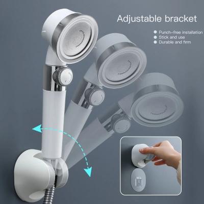 China Zero Handheld Shower Head Pressurized Spout High Pressure Water Saving Perforated Bracket Free Hose Adjustable Bathroom Accessories for sale