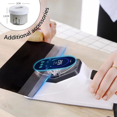 China Adjustable Household Usb Electric Knife Sharpener For Kitchen Knives Tool Knife Scissors Sharpening White Middle And Fine Grinding Blade for sale