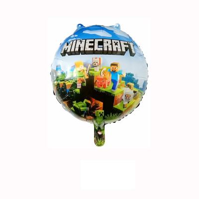 China Eco-Friendly Minicraft Plug In Game Theme Birthday Party Decoration Scapegoats Balloons Party Supplies for sale