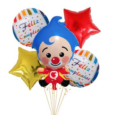 China Eco-friendly Set Globos Cumpleanos Plime Plime Estrella Personalizado Party Decoration Balloons Clown party supplier globos metalizados for sale