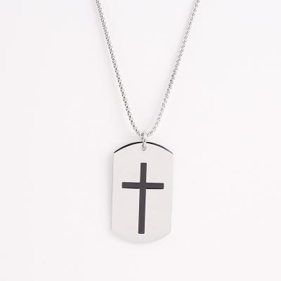 China Simple Custom Made Jewelry Eco-friendly Europe Jesus Cross Necklace Pendant Three-Dimensional Hanging Necklace For Women for sale