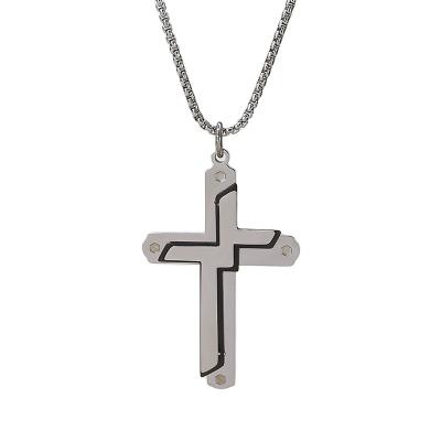 China Factory Wholesale Hot Seller Custom Eco-Friendly Charms Women Jewelry High Quality Vintage Contracted Cross Necklace for sale