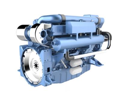 China Water cooled in stock and high quality Weichai diesel engine used for marine WP12C450-21E121 for sale