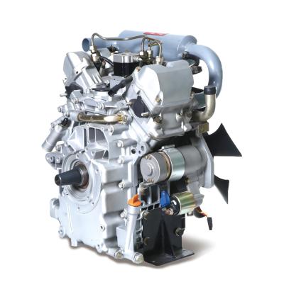 China Water Cooled In Running 2 Cylinder Brand New Diesel Engine For Small Diesel Generator 2V88 2V92 EV80 for sale