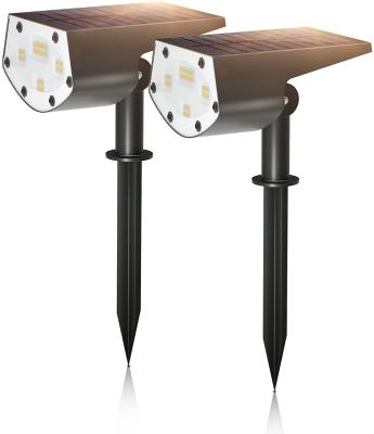 China Hotop Modern Outdoor Lighting Fixtures Lighting ABS Plastic Outdoor Waterproof Led Solar Powered Lights Spike Lawn Light Garden Lights for sale