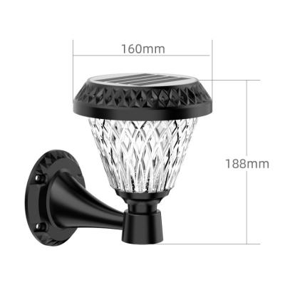 China Hotop Modern Outdoor Lighting Fixtures Lighting Waterproof High Quality IP65 Cheap Price Outdoor Solar Powered Garden Lamp Led Solar Wall Light for sale